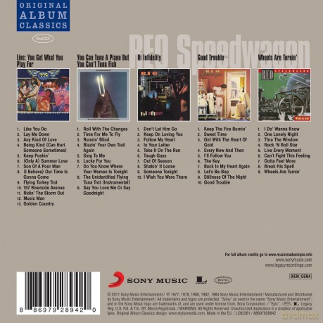 Reo Speedwagon: Original Album Classics [BOX] [5CD]