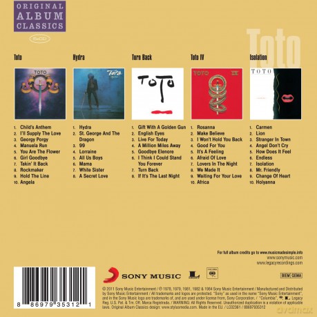 Toto: Original Album Classics [BOX] [5CD]