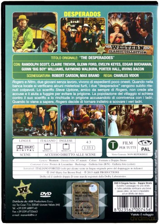 The Desperadoes (Dwaj straceńcy) [DVD]