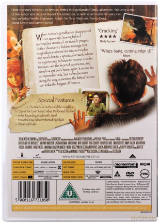 Arthur and the Invisibles (Artur i Minimki) [DVD]