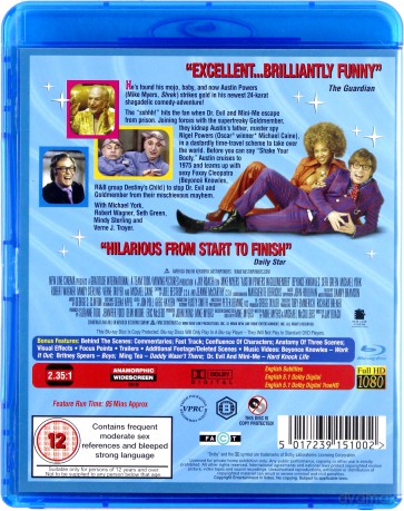 Austin Powers: Goldmember (Austin Powers i Złoty Członek) [Blu-Ray]