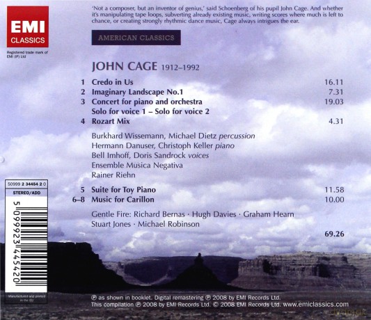 American Classics: John Cage [CD]