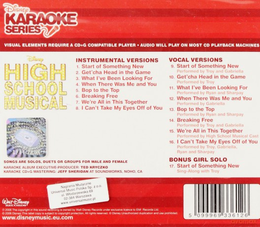 High School Musical (Karaoke) soundtrack [CD]