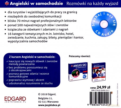 Angielski w samochodzie. Rozmówki na każdy wyjazd [KSIĄŻKA]