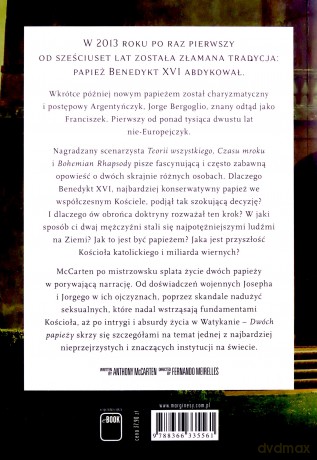 Dwóch papieży - Anthony McCarten [KSIĄŻKA]