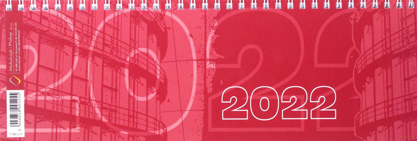 Kalendarz na spirali - poziomy 2020 T-100-2-11 [KALENDARZ]