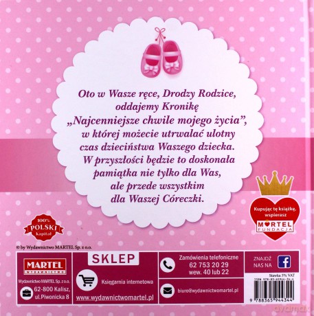 Kronika. Najpiękniejsze chwile mojego życia. Dziewczynka - Kinga Spętana [KSIĄŻKA]