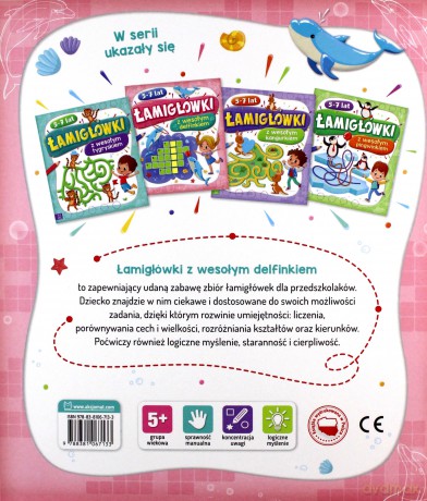 Łamigłówki z wesołym delfinkiem 5-7 lat [KSIĄŻKA]