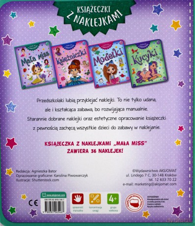 Mała miss. Książeczka z naklejkami [KSIĄŻKA]
