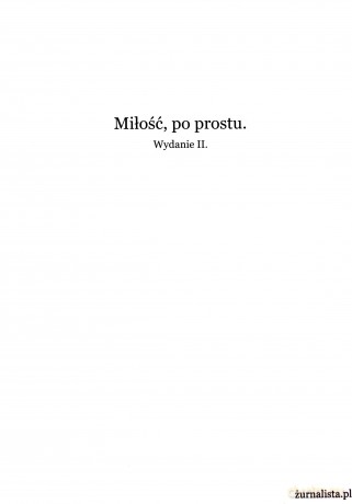 Miłość, po prostu - Żurnalista.p [KSIĄŻKA]