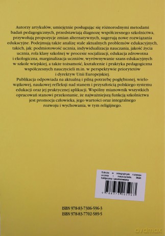 Szkoła w integralnym rozwoju ucznia i nauczyciela [KSIĄŻKA]