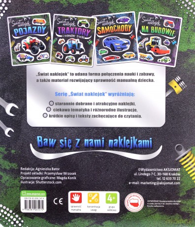 Świat naklejek. Pojazdy [KSIĄŻKA]