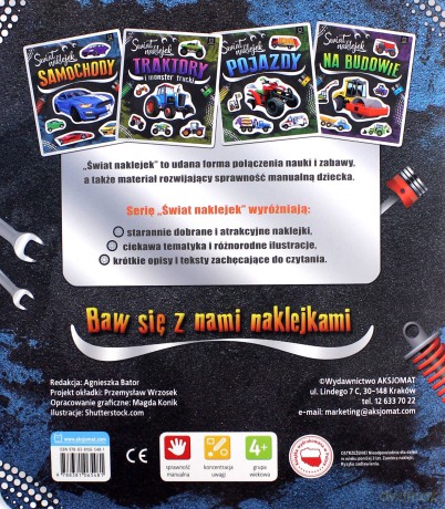 Świat naklejek. Samochody [KSIĄŻKA]