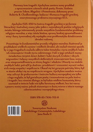 Tragedie Ajschylos (Tom 1) - Ajschylos [KSIĄŻKA]