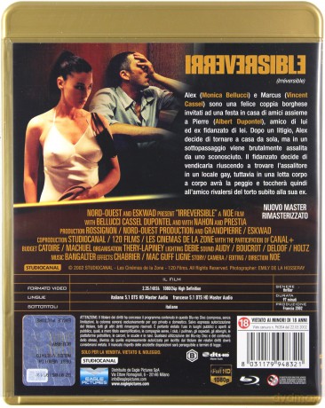 Irreversible (Nieodwracalne) [Blu-Ray]