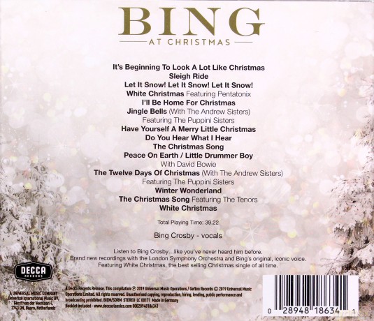 Bing Crosby: Bing At Christmas [CD]