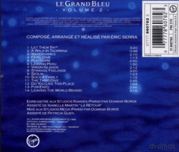 Le Grand Bleu vol. 2 soundtrack (Wielki Błękit) (Eric Serra) [CD]