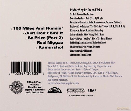 N.W.A.: 100 Miles & Runnin [CD]