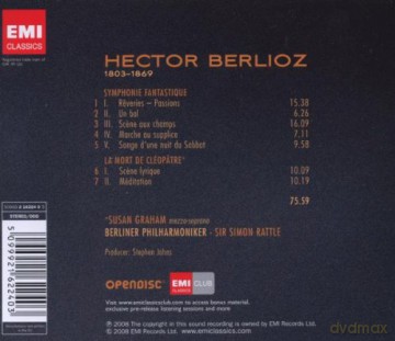 Sir Simon Rattle: Symphonie Fantastique/La Mort De Cleopat [CD]