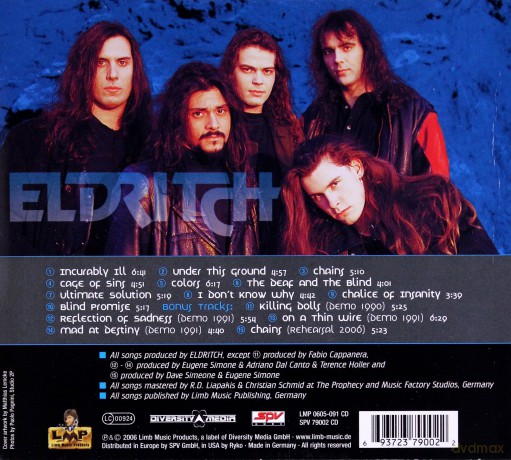 Eldritch: Seeds Of Rage [CD]