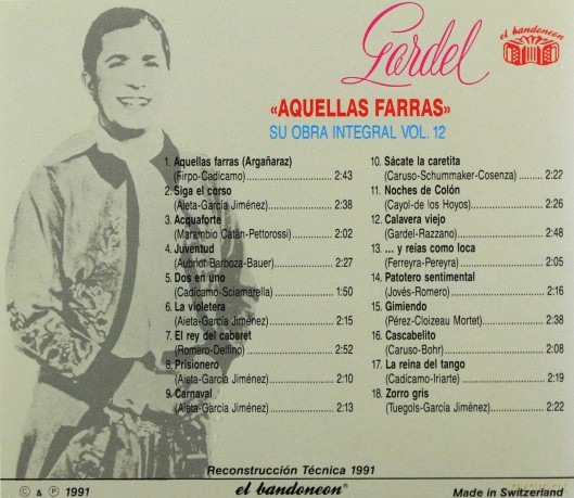 Carlos Gardel: Aquellas Farras [CD]