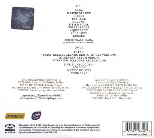 Layori: Origin (Pl) (digipack) [CD]+[DVD]