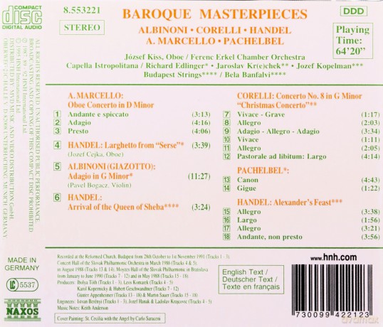 Baroque Masterpieces [CD]