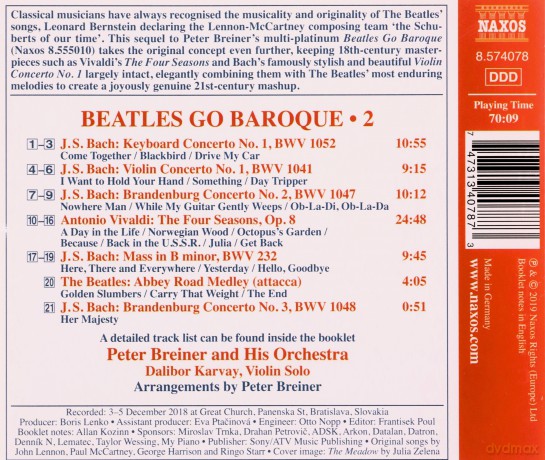 Peter Breiner: Beatles Go Baroque Again [CD]