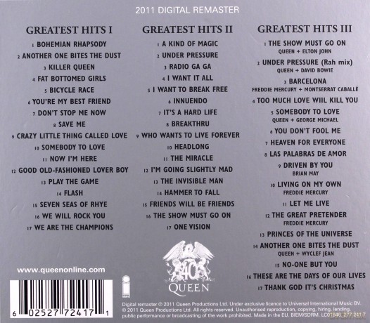 Queen: Greatest Hits I, II & III (Platinum Collection) [3CD]