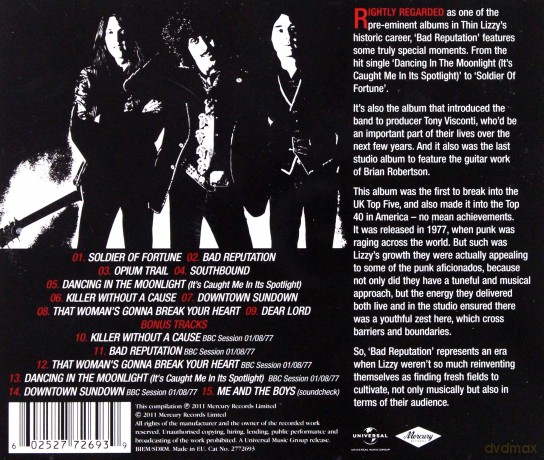 Thin Lizzy: Bad Reputation [CD]