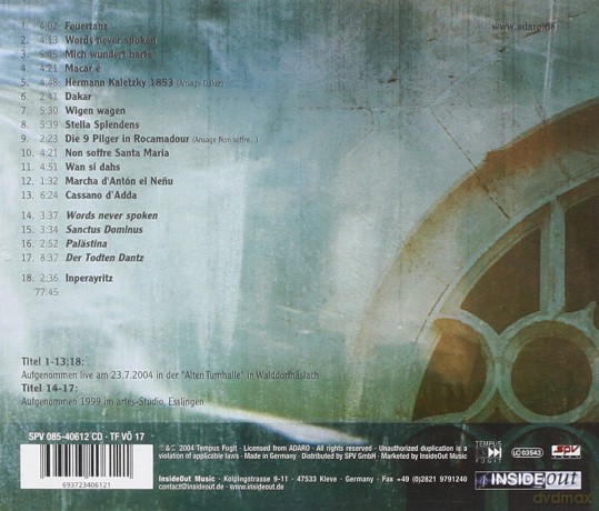 Adaro: Words Never Spoken [CD]