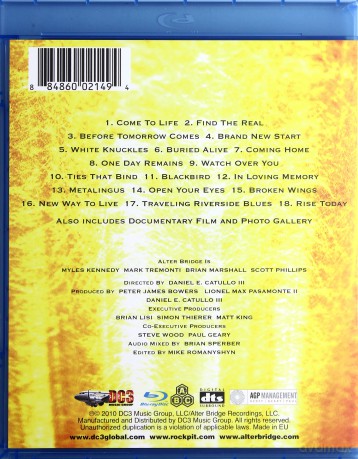 Alter Bridge: Live From Amsterdam [Blu-Ray]