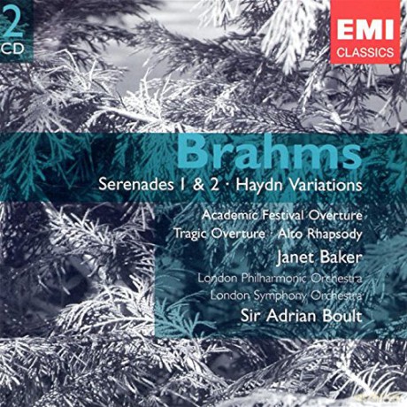 Sir Adrian Boult: Brahms - Overture, Alto Rhapsody, Serenades and Haydn Variations [2CD]