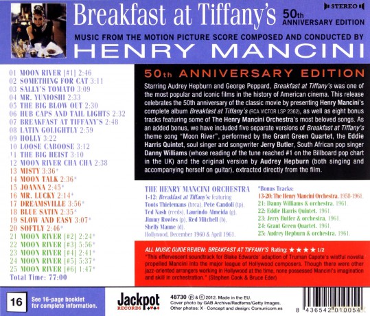 Henry Mancini: Breakfast at Tiffany's - Special Ed. + 13 Bonus Tracks [CD]