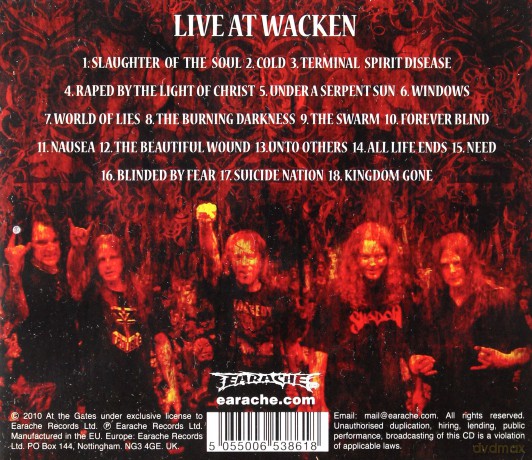 At The Gates: Purgatory Unleashed Live At Wacken [CD]