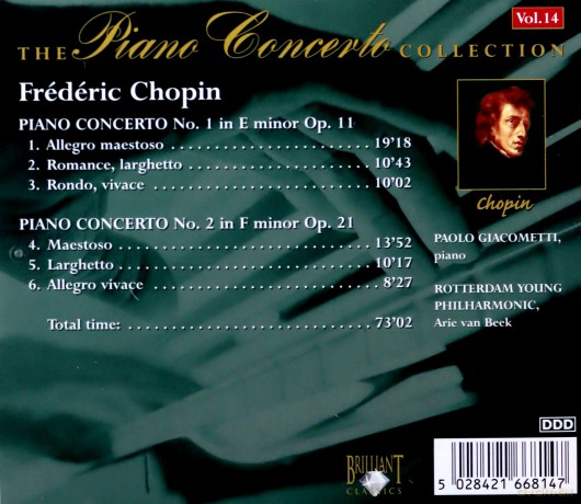 Chopin: Chopin Piano Concertos 1-2 [CD]