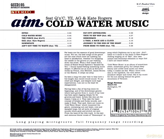 Aim: Cold Water Music [CD]