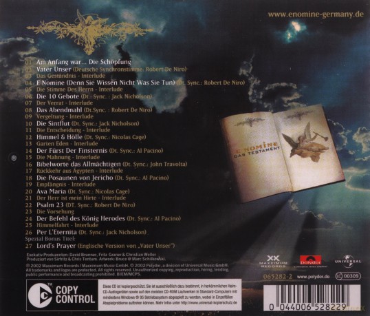 E Nomine: Das Testament [CD]