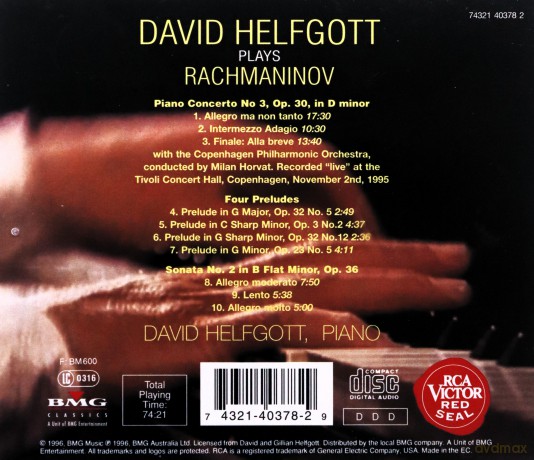David Helfgott: David Helfgott Plays Rachmaninov [CD]