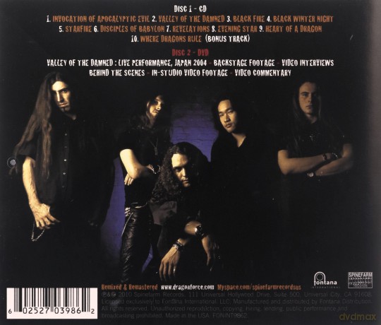 Dragonforce: Valley Of The Damned [CD]+[DVD]