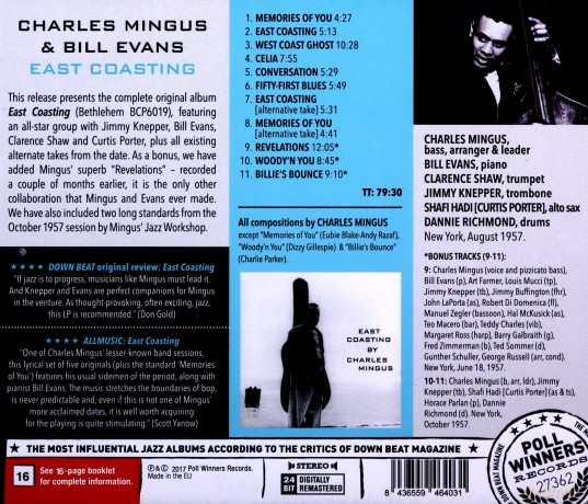 Charles Mingus: East Coasting -Bonus Tr- [CD]