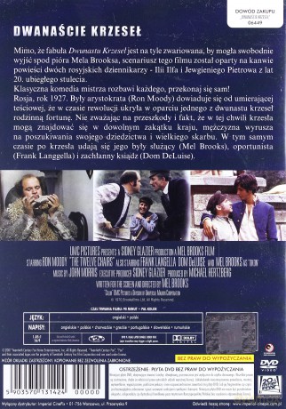Dwanaście krzeseł [DVD]