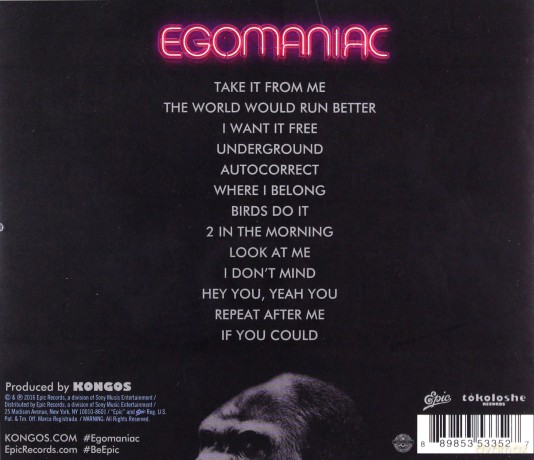 Kongos: Egomaniac [CD]