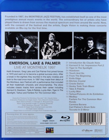 Emerson Lake & Palmer: Live At Montreux 1997 [Blu-Ray]