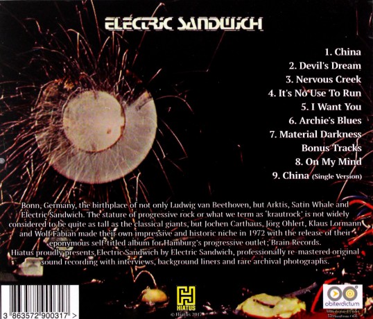 Electric Sandwich: Electric Sandwich [CD]