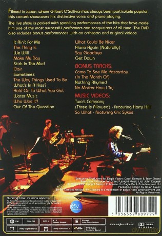 Gilbert O'sullivan: Live In Tokyo [DVD]
