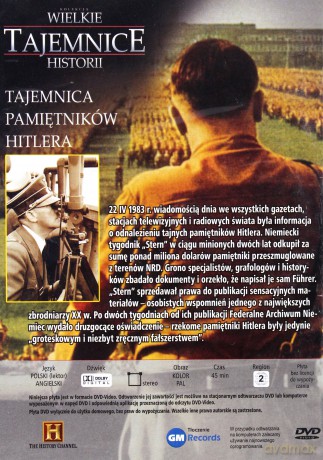 Wielkie Tajemnice Historii: Tajemnica pamiętników Hitlera [DVD]