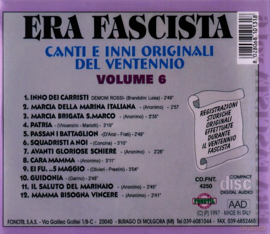 Era Fascista Vol.6 [CD]