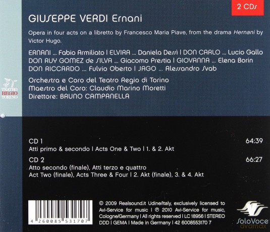 Giuseppe Verdi: Ernani [2CD]