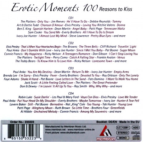 Erotic Moments-100 Reasons to Kiss [4CD]